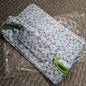 Sanrio Pochacco Blue and Green Cosmetic Bag